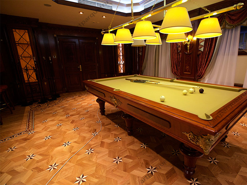 Artistic wood flooring